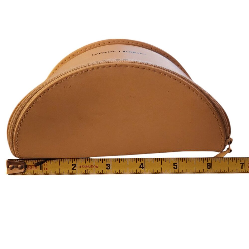 Giorgio Armani Sunglass Zippered Case Cream - Picture 6 of 7